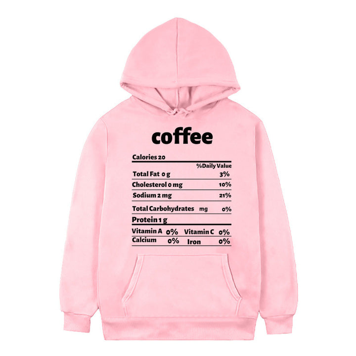 Women's hoodie with creative nutritional design Lisslune