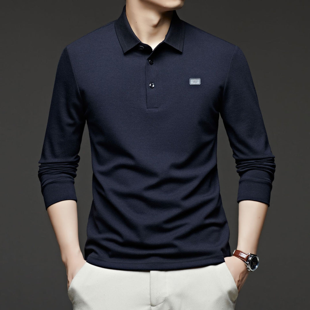 Men's polo shirt with modern cotton blend and fitted cut Lisslune