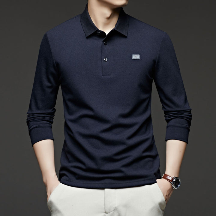 Men's polo shirt with modern cotton blend and fitted cut Lisslune