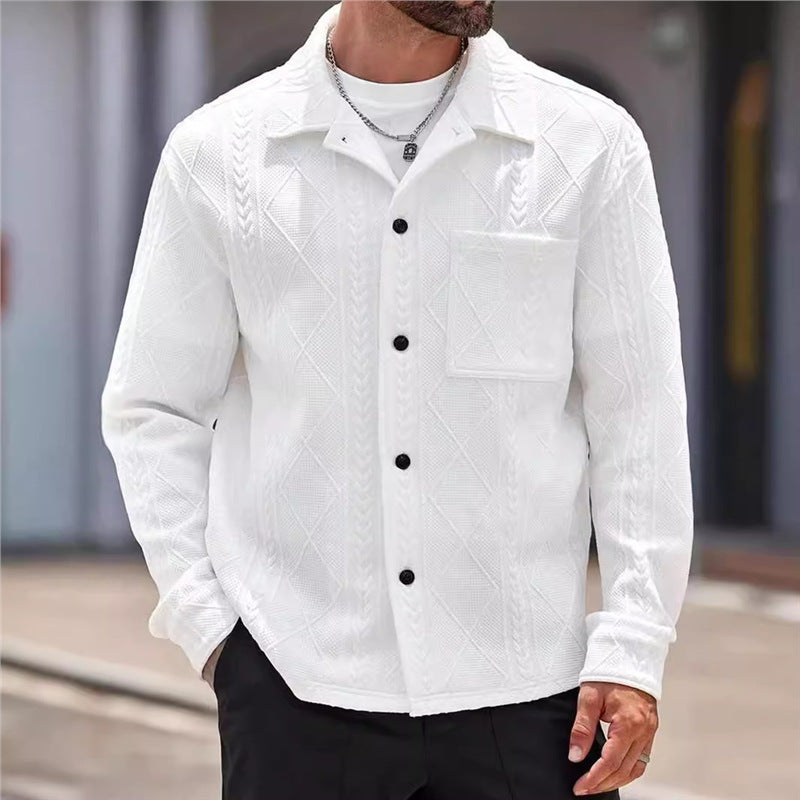Men's textured leisure jacket Lisslune