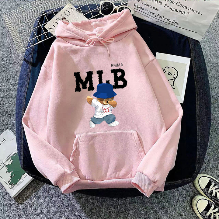 Women's hoodie with creative animal and script design Lisslune