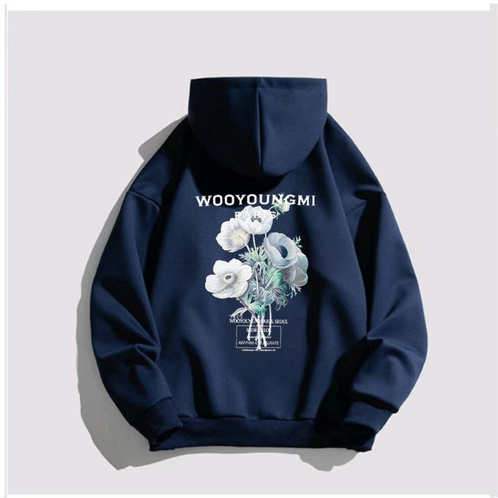 Women's hoodie with artistic floral print Lisslune