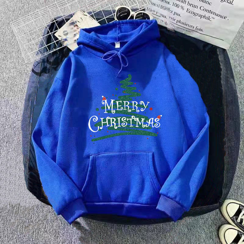 Women's hooded sweatshirt with festive Christmas design Lisslune