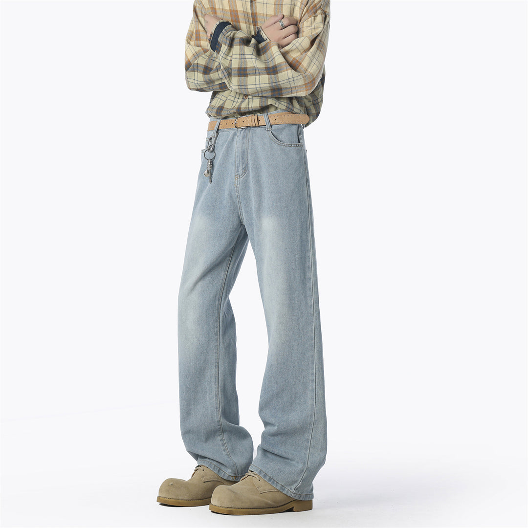Men's casual loose-fitting denim pants Lisslune