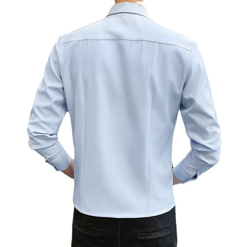 Men's elegant long-sleeved slim-fit shirt Lisslune