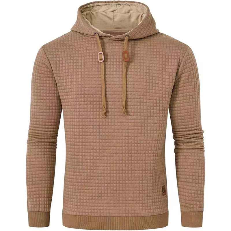 Men's hooded sweater with textured design Lisslune