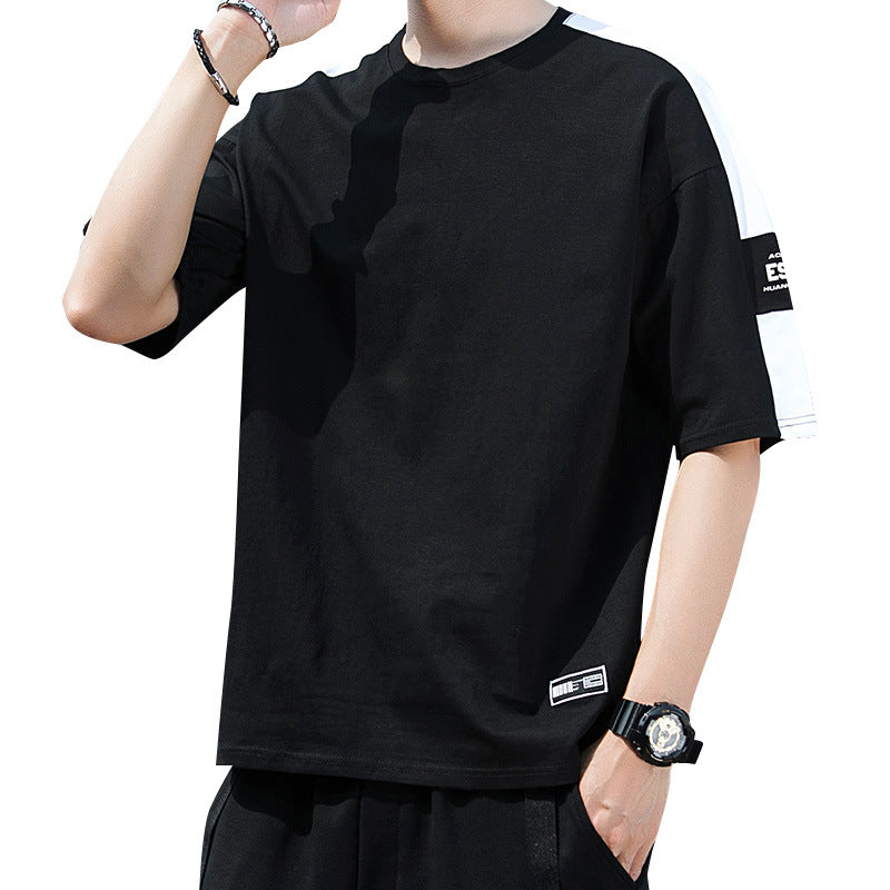 Men's trendy, loosely cut T-shirt with contrast seams Lisslune