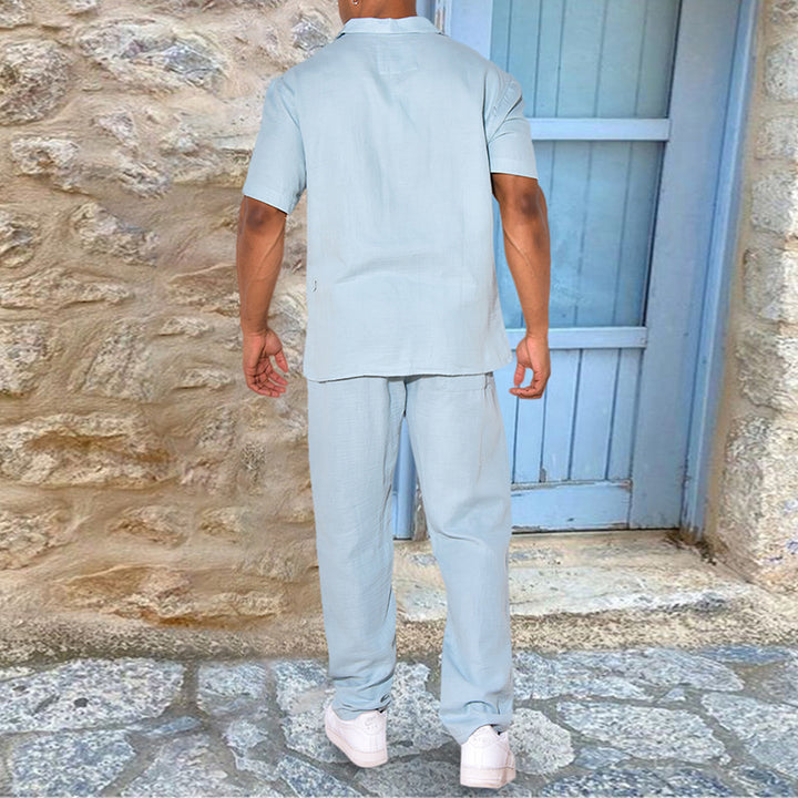Men's Casual Linen Suit Lisslune