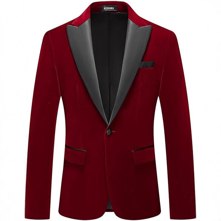 Men's elegant tuxedo blazer with satin lapels and fine texture Lisslune