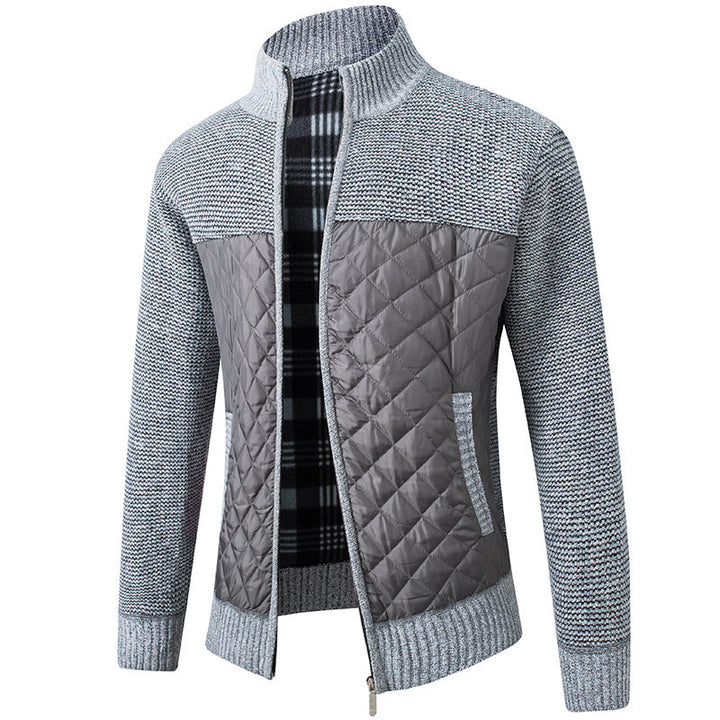 Men's quilted casual jacket with structured sleeves Lisslune