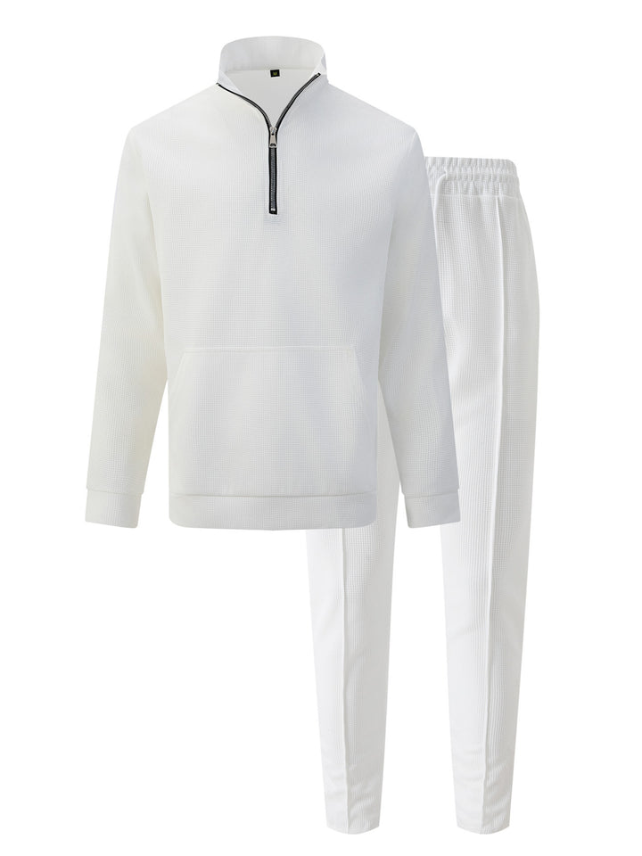Men's Sporty Zip Sweater with Comfortable Jogging Pants Lisslune