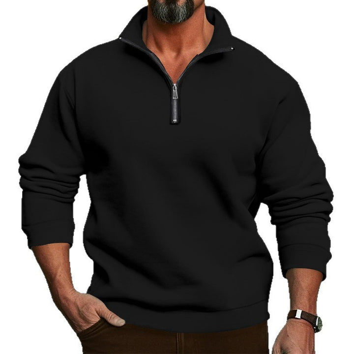 Men's sweatshirt with half zip and cozy fleece Lisslune