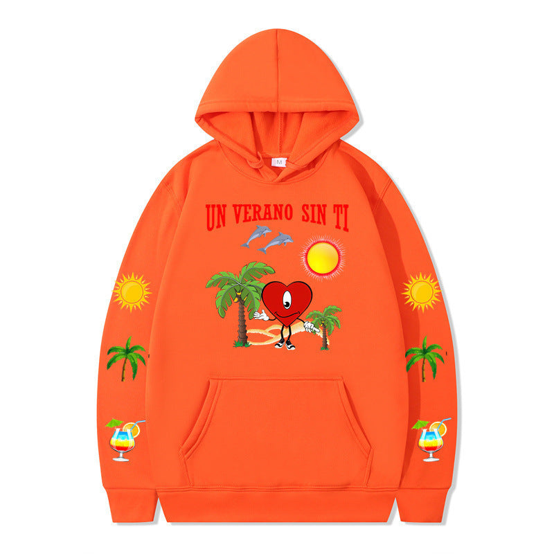 Women's hoodie with vibrant summer motif and comfortable fit Lisslune