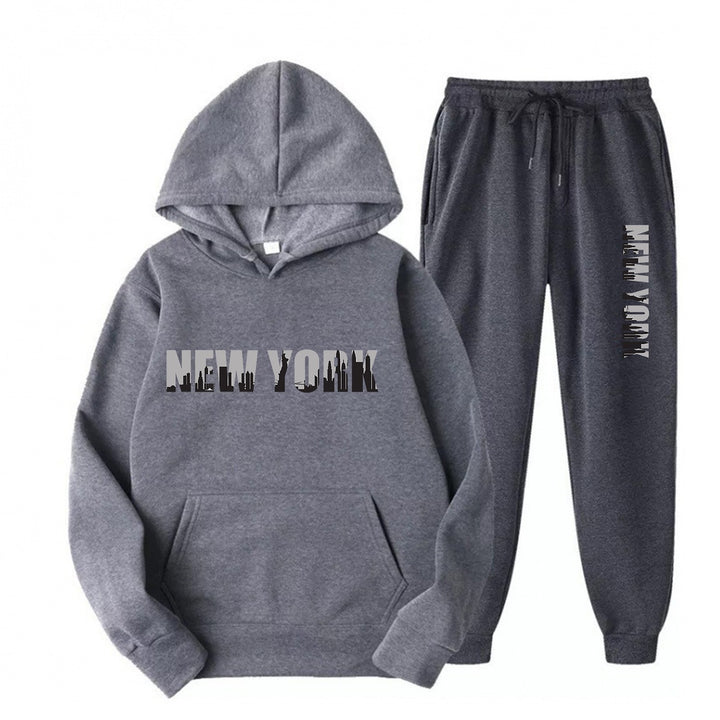 Women's sporty tracksuit with stylized New York print Lisslune