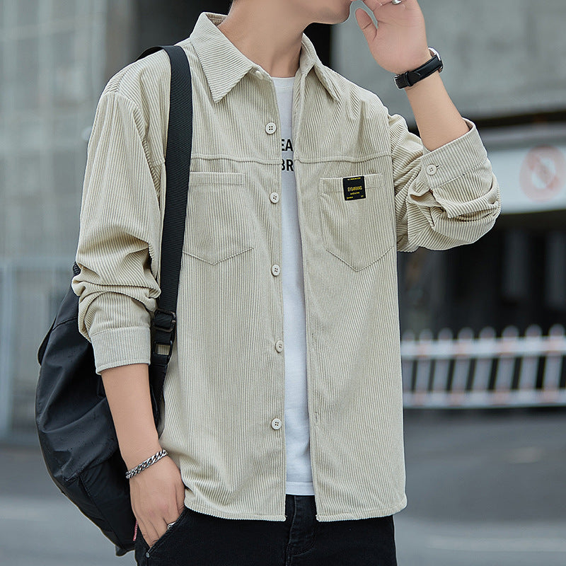 Men's stylish cord jacket with practical pockets Lisslune