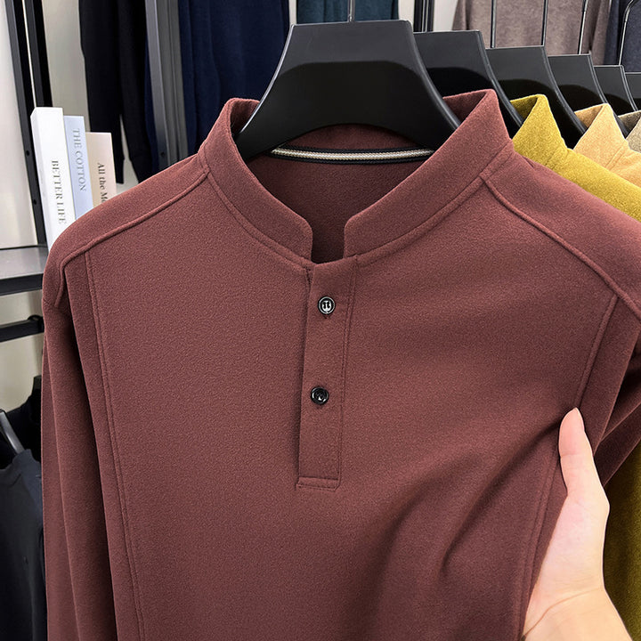 Men's casual long sleeve shirt with button closure Lisslune