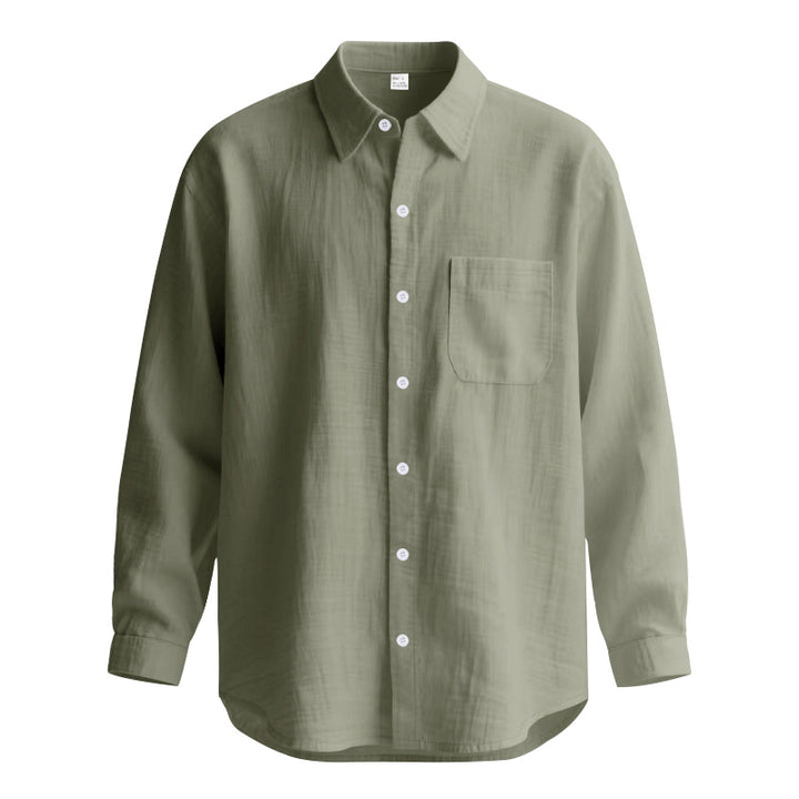Men's Long Sleeve Shirt made of Breathable Fabric with Elegant Cut Lisslune