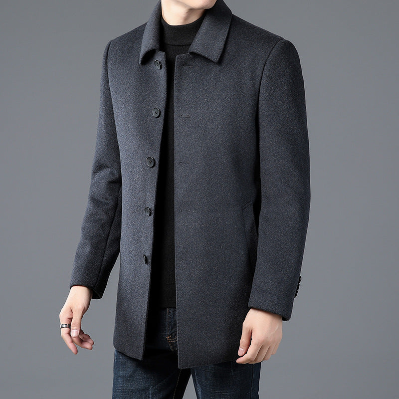 Men's Stylish Coat with Elegant Collar Lisslune