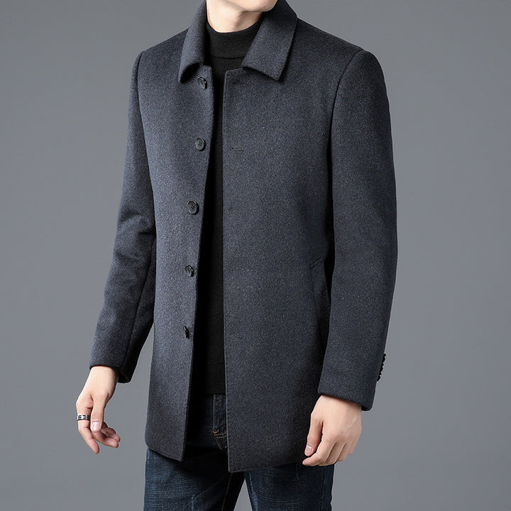 Men's Stylish Coat with Elegant Collar Lisslune