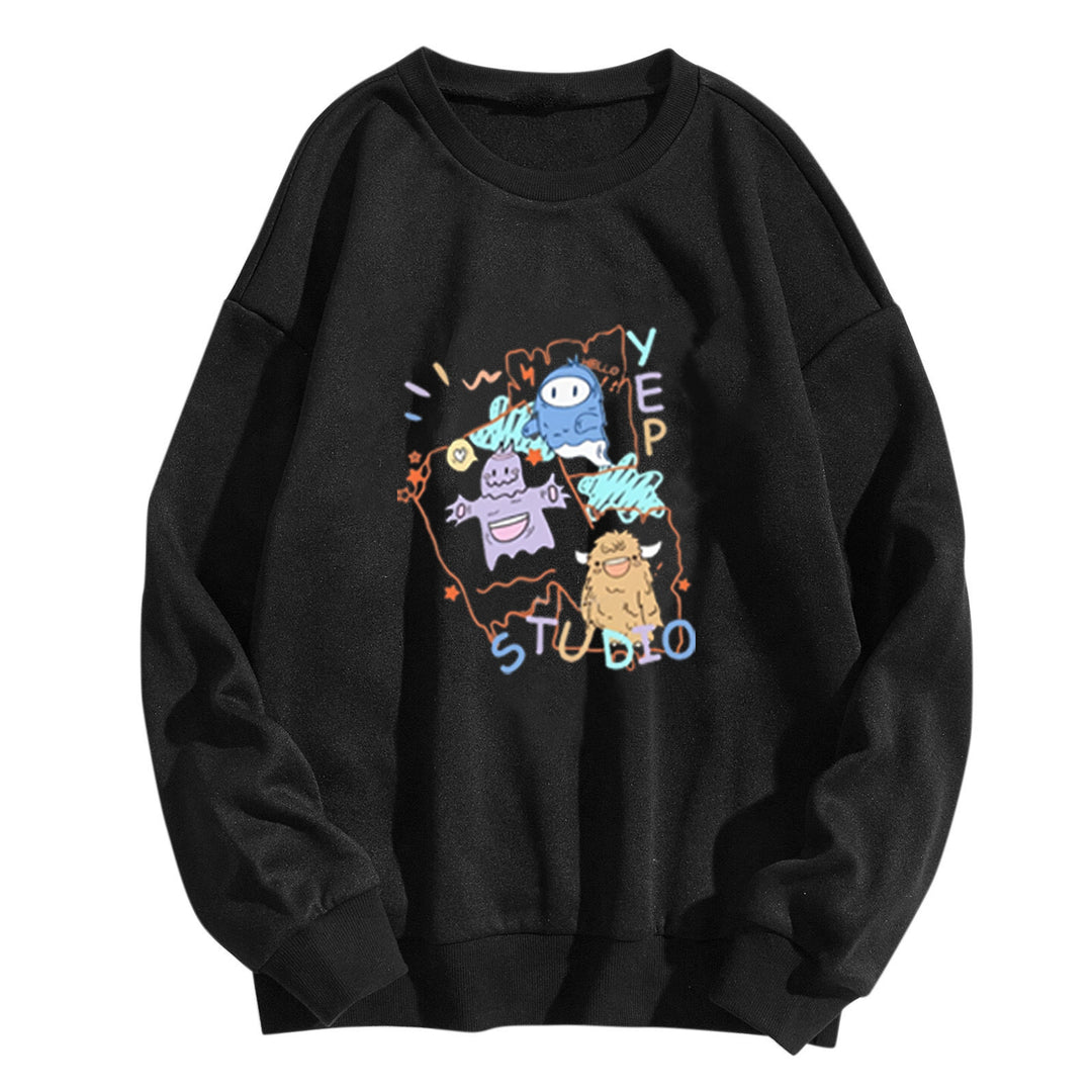Women's casual sweatshirt with creative graphic design Lisslune