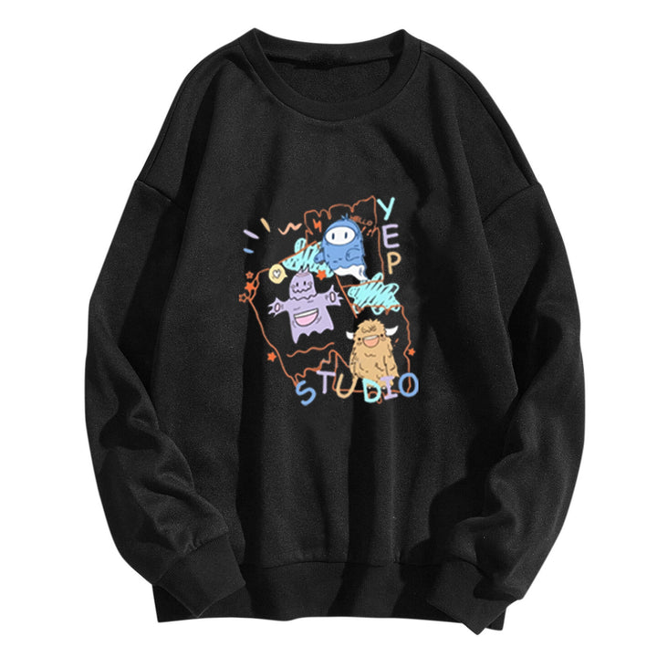 Women's casual sweatshirt with creative graphic design Lisslune
