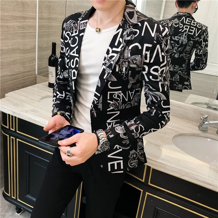Men's fashionable blazer with elegant pattern Lisslune