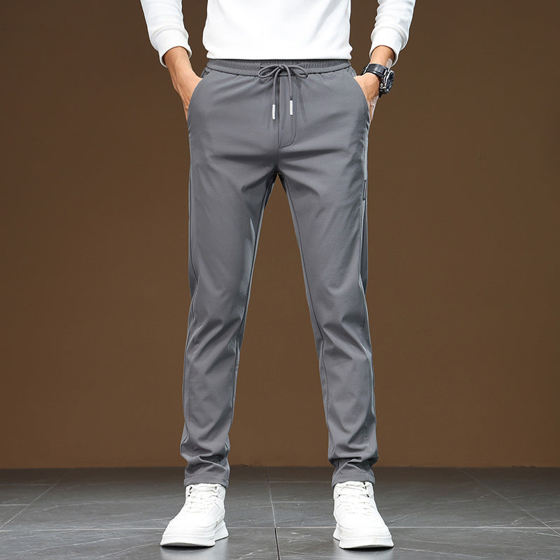 Men's Comfortable Sports Pants with Elastic Waistband and Practical Side Pockets Lisslune
