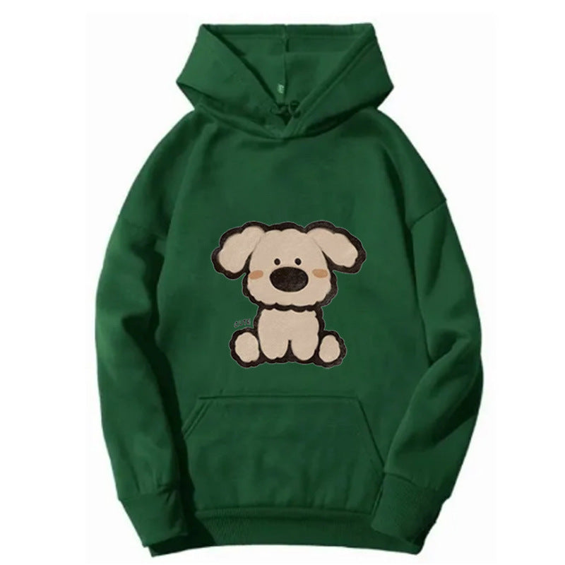 Women’s hooded sweatshirt with cute dog design Lisslune