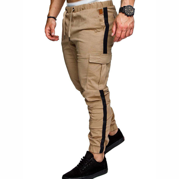 Men's cargo pants with adjustable waistband and functional pockets Lisslune