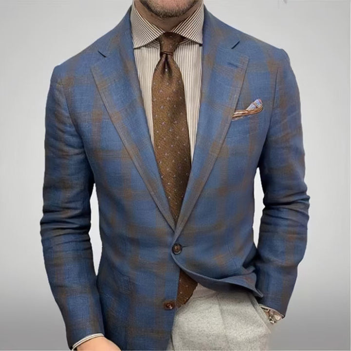 Men's stylish checked blazer Lisslune