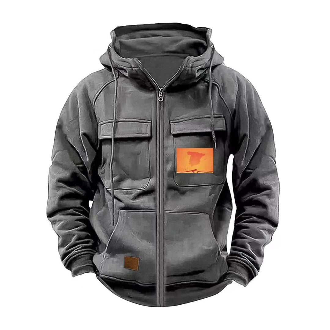Men's multifunctional hoodie with practical pockets Lisslune