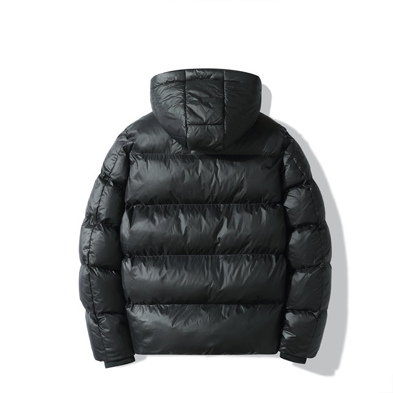 Men's Insulated Quilted Jacket with Hoodie Lisslune