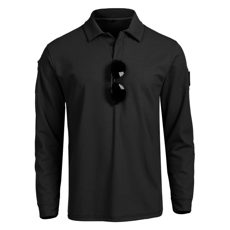 Men's functional long-sleeve polo shirt Lisslune