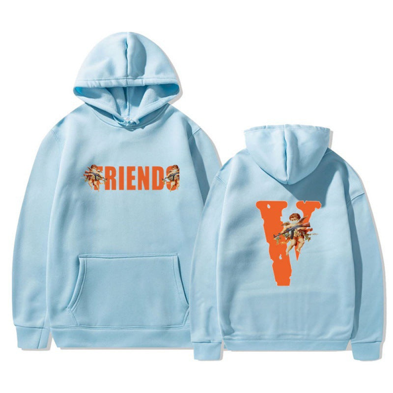 Women's hoodie with characteristic front and back print Lisslune