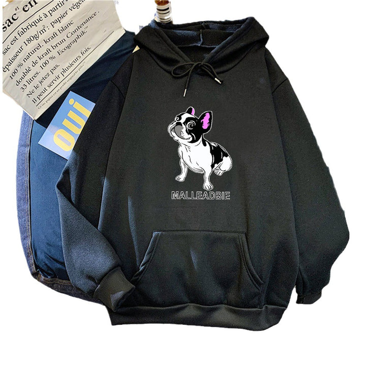 Women's hoodie with creative French bulldog design Lisslune