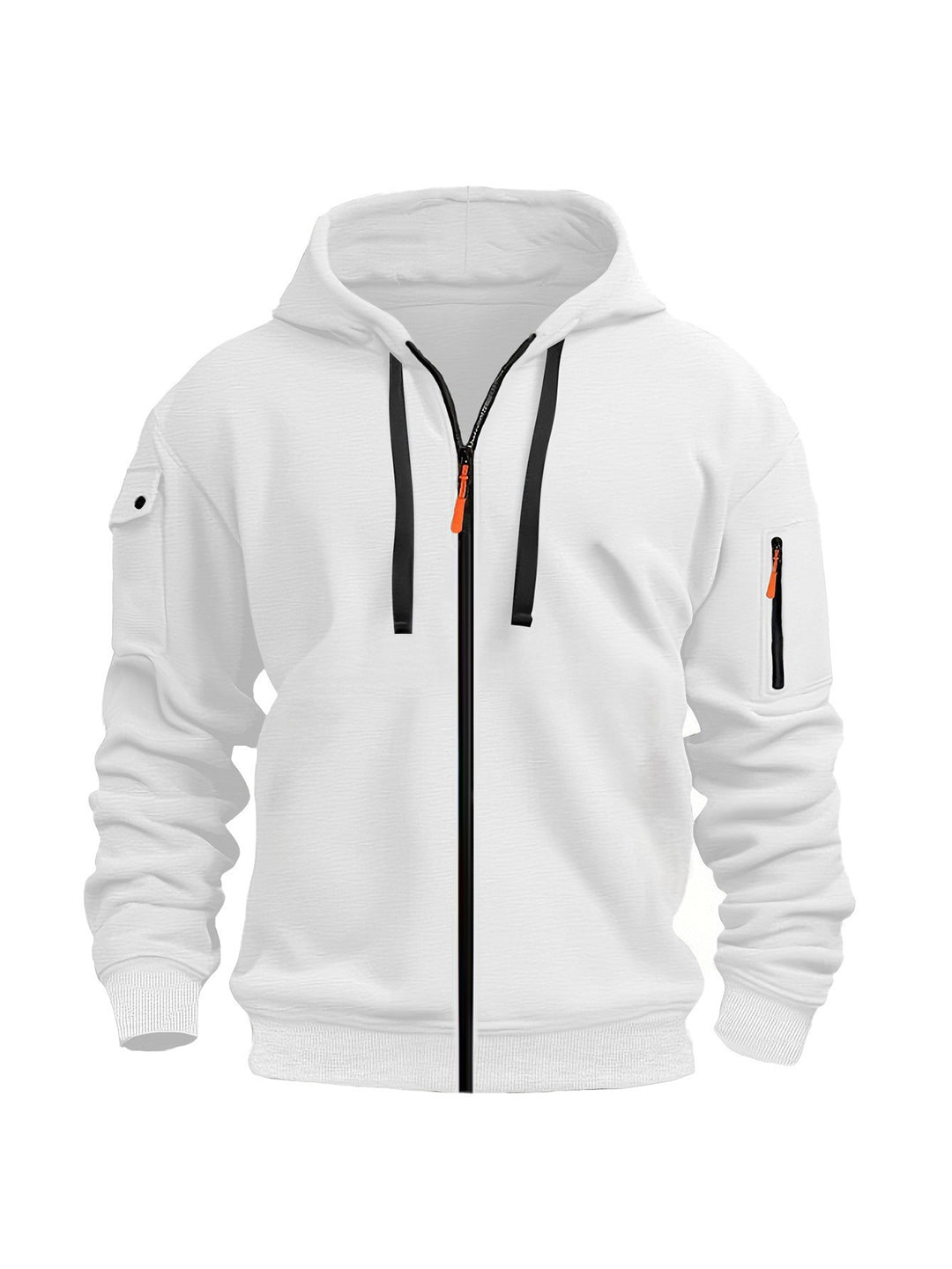 Men's hoodie jacket with functional zip pockets and modern cut Lisslune