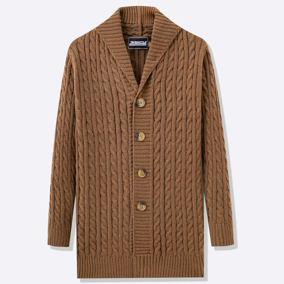 Men's cardigan with open design and button details Lisslune
