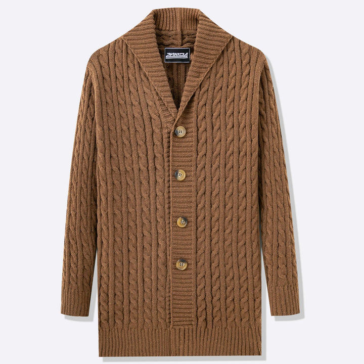 Men's cardigan with open design and button details Lisslune
