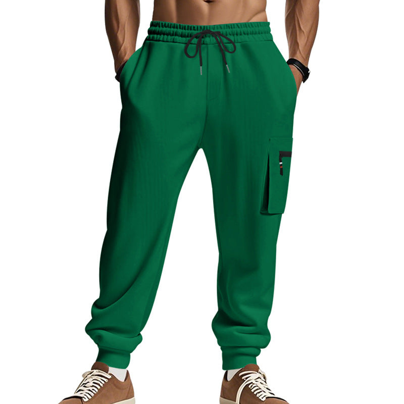 Men's sporty jogging trousers with practical side pockets and adjustable waistband Lisslune