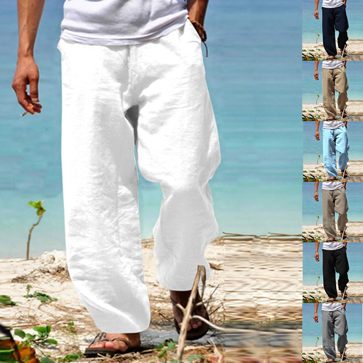 Men's Airy Linen Pants Lisslune