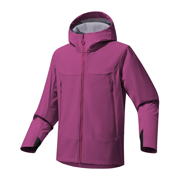 Men's technical outdoor jacket with waterproof material and adjustable hood Lisslune