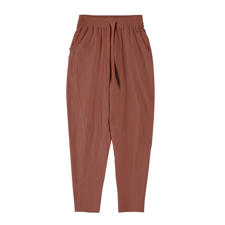 Men's lightweight leisure pants with elastic waistband and practical side pockets Lisslune
