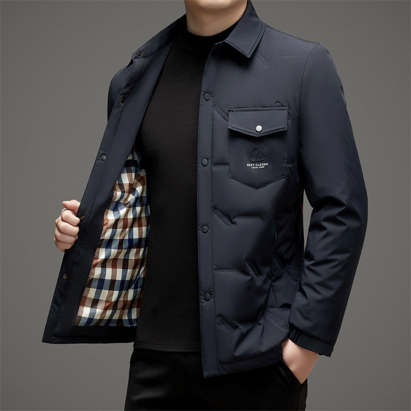 Men's Quilted Functional Jacket with Practical Pockets Lisslune
