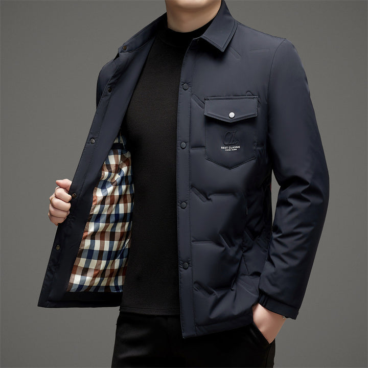 Men's Quilted Functional Jacket with Practical Pockets Lisslune