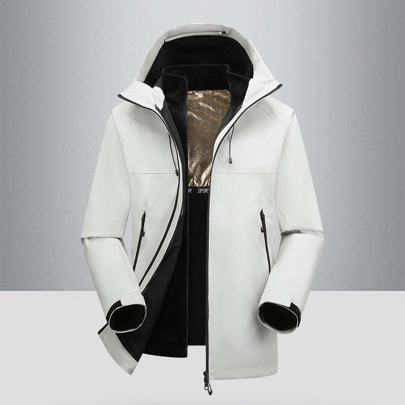Men's outdoor jacket with windproof and water-repellent coating Lisslune