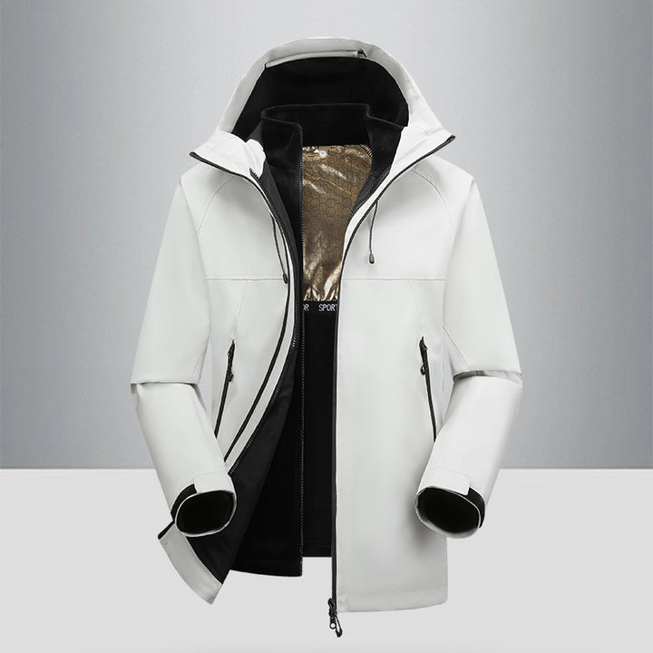 Men's outdoor jacket with windproof and water-repellent coating Lisslune