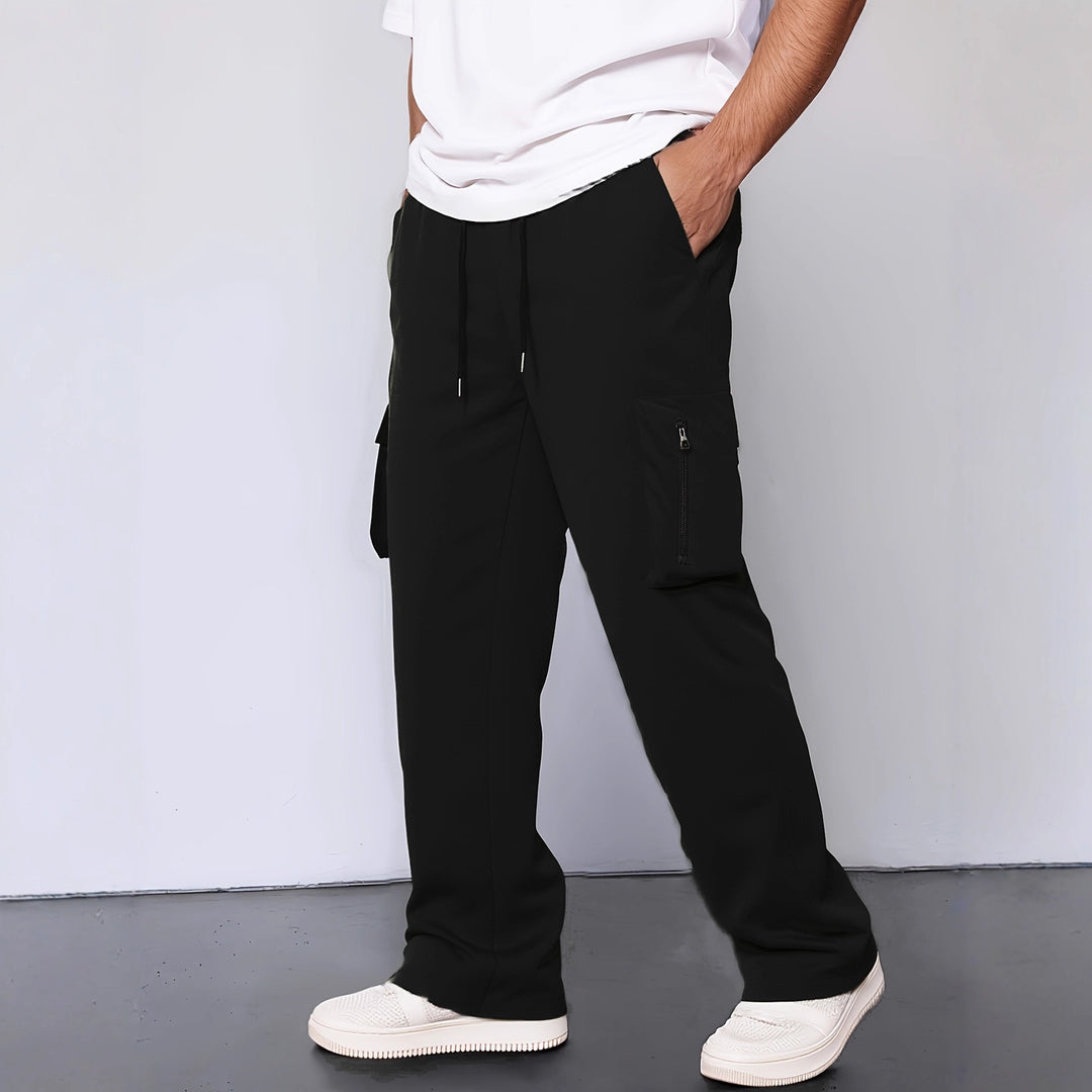 Men's cargo pants with functional pockets and adjustable waistband Lisslune