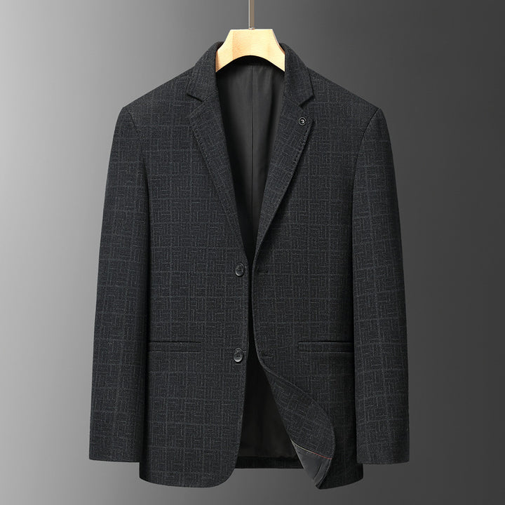 Men's Stylish Blazer Jacket with Fine Patterned Texture Lisslune