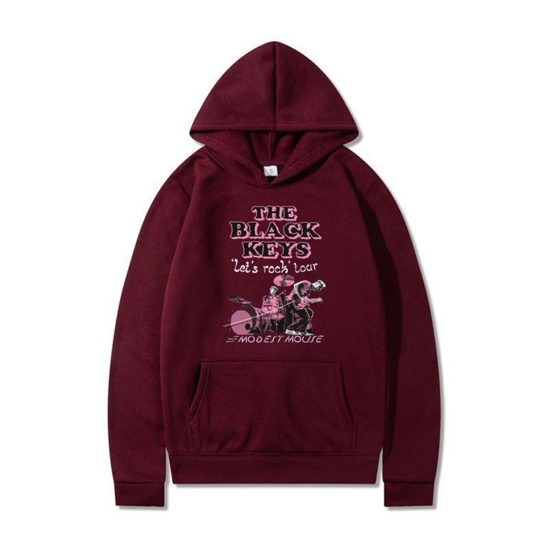Women's hoodie with creative rock band design and comfortable fit Lisslune