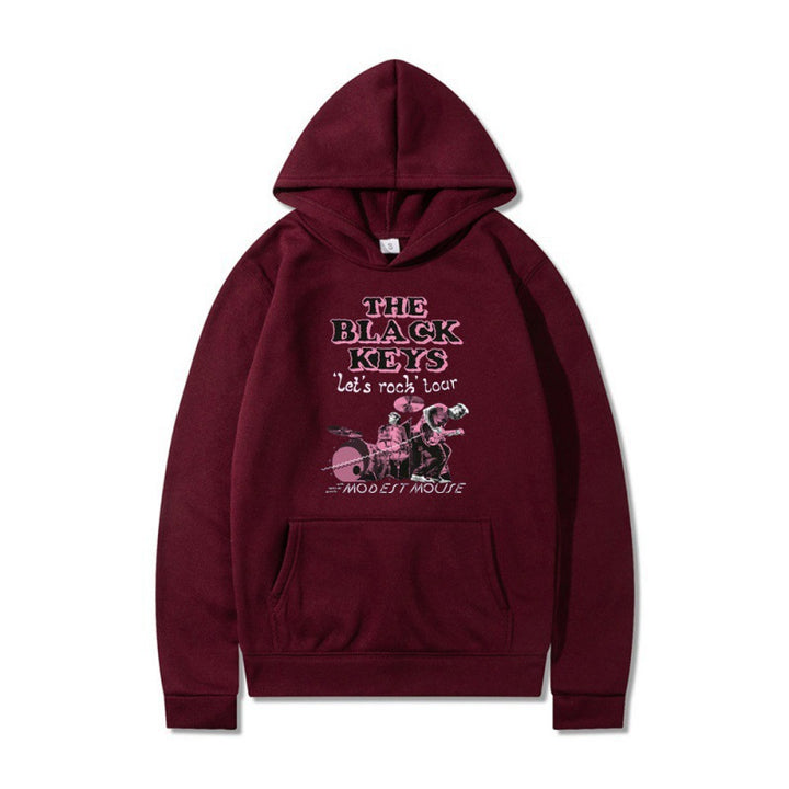 Women's hoodie with creative rock band design and comfortable fit Lisslune